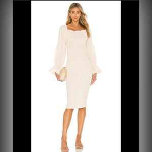 SNDYS. Courtney Dress in Cream size 2 NWT